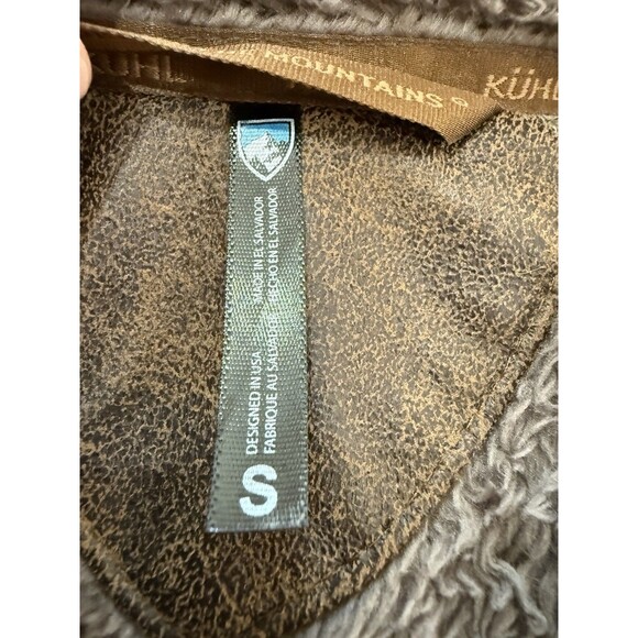 KÜHL Flight Jacket Women’s S Breen Sherpa Fleece Full Zip Hooded Outdoor Cozy - Picture 14 of 16